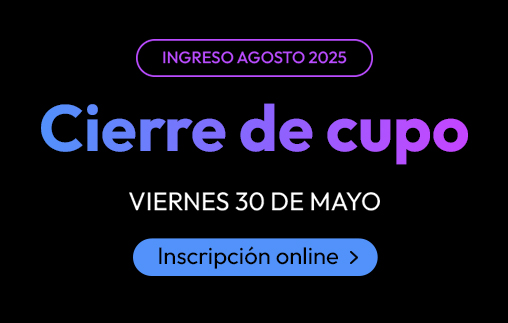 Comenzá tu carrera en agosto